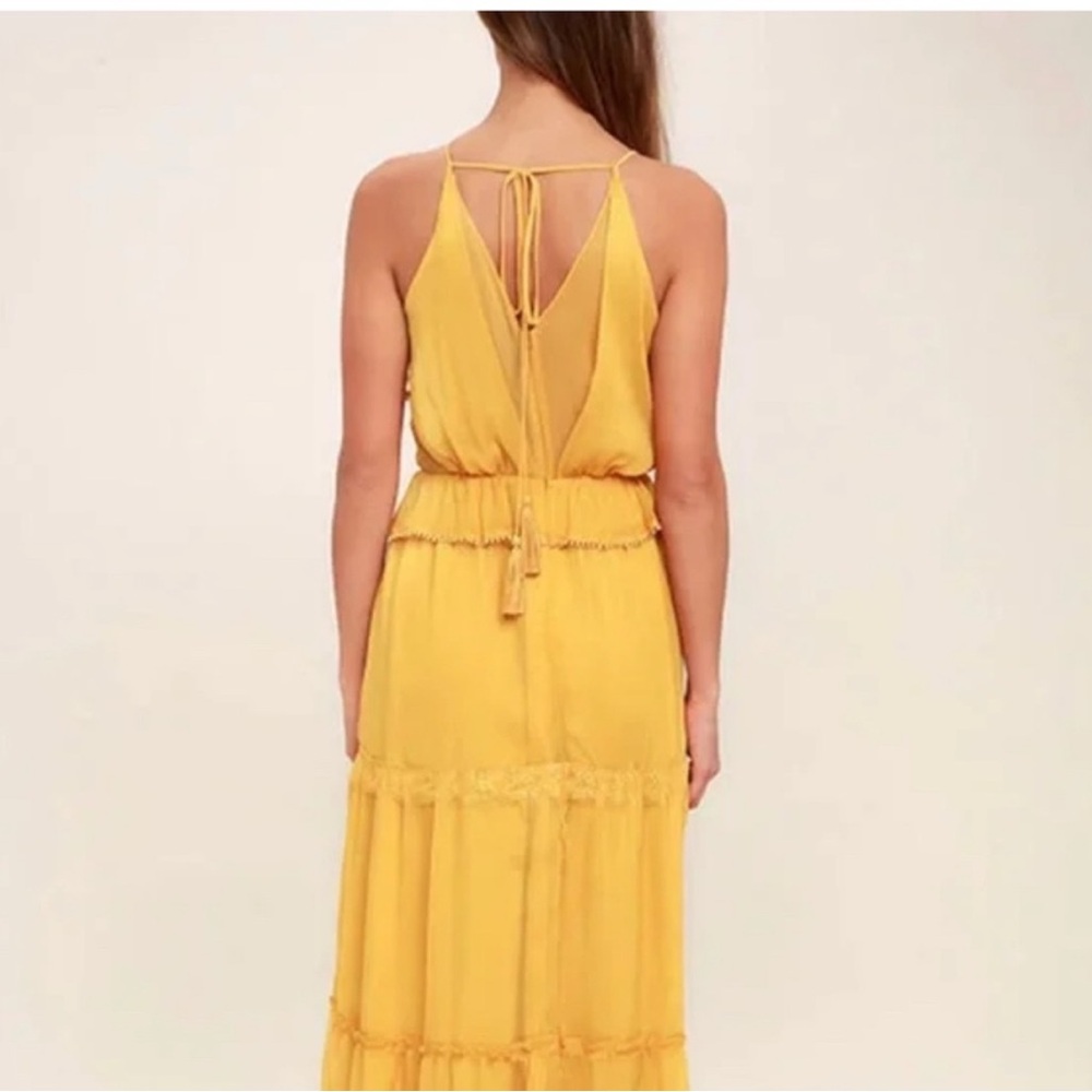 Adelyn Rae Mustard Dress - Picture 3 of 5